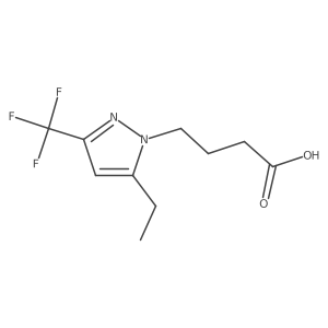 4-[5-ethyl-3-(trifluoromethyl)-1H-pyrazol-1-yl]butanoic acid Structure