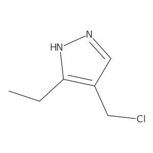 4-(chloromethyl)-5-ethyl-1H-pyrazole Structure