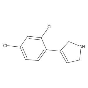 3-(2,4-Dichlorophenyl)-2,5-dihydro-1H-pyrrole结构式
