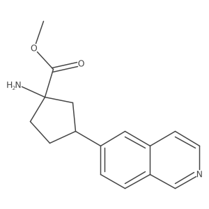 Methyl 1-amino-3-(isoquinolin-6-yl)cyclopentanecarboxylate Structure