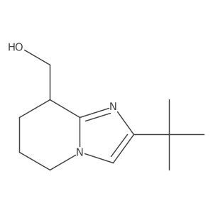 (2-(Tert-butyl)-5,6,7,8-tetrahydroimidazo[1,2-a]pyridin-8-yl)methanol Structure