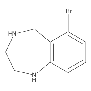 6-bromo-2,3,4,5-tetrahydro-1H-1,4-benzodiazepine结构式