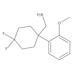 [4,4-Difluoro-1-(2-methoxyphenyl)cyclohexyl]methanamine Structure