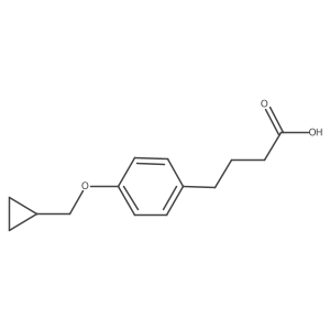 4-(4-Cyclopropylmethoxyphenyl)-butyric acid结构式