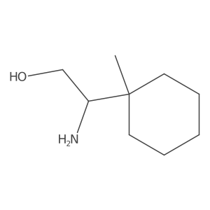 2-Amino-2-(1-methylcyclohexyl)ethan-1-ol Structure