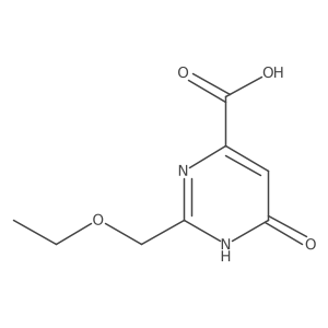 2-(Ethoxymethyl)-6-oxo-3,6-dihydropyrimidine-4-carboxylic acid Structure