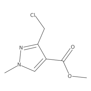 Methyl 3-(chloromethyl)-1-methyl-1H-pyrazole-4-carboxylate Structure