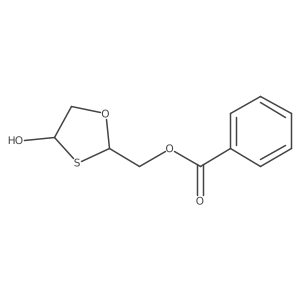 (4-Hydroxy-1,3-oxathiolan-2-yl)methyl benzoate结构式