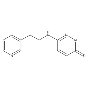 6-((2-(Pyridin-3-yl)ethyl)amino)pyridazin-3-ol结构式