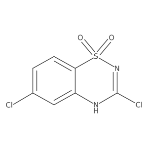 3,6-dichloro-4H-1,2,4-benzothiadiazine 1,1-dioxide结构式