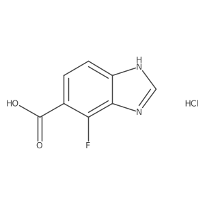 4-fluoro-1H-1,3-benzodiazole-5-carboxylic acid hydrochloride Structure