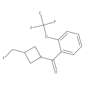 (3-(Fluoromethyl)azetidin-1-yl)(2-(trifluoromethoxy)phenyl)methanone Structure