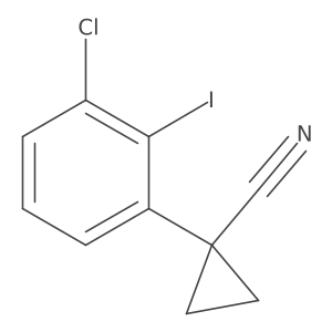 1-(3-chloro-2-iodophenyl)Cyclopropanecarbonitrile Structure