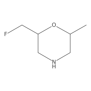 2-(Fluoromethyl)-6-methylmorpholine结构式