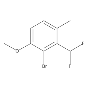2-Bromo-3-(difluoromethyl)-1-methoxy-4-methylbenzene Structure