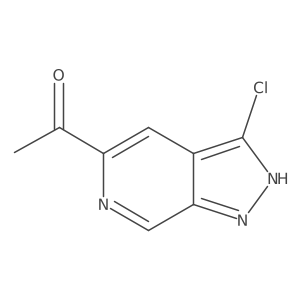 1-(3-Chloro-1H-pyrazolo[3,4-c]pyridin-5-yl)ethanone结构式