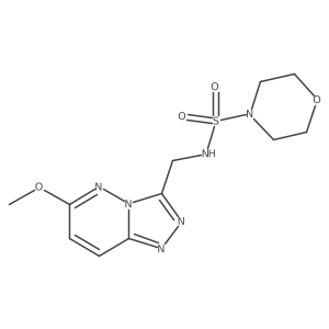 N-({6-methoxy-[1,2,4]triazolo[4,3-b]pyridazin-3-yl}methyl)morpholine-4-sulfonamide结构式