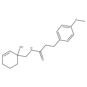 N-[(1-hydroxycyclohex-2-en-1-yl)methyl]-3-(4-methoxyphenyl)propanamide Structure