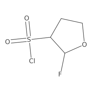 2-Fluorooxolane-3-sulfonyl chloride结构式