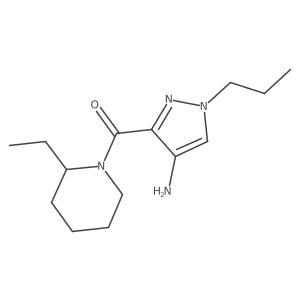 (4-Amino-1-propylpyrazol-3-yl)-(2-ethylpiperidin-1-yl)methanone Structure