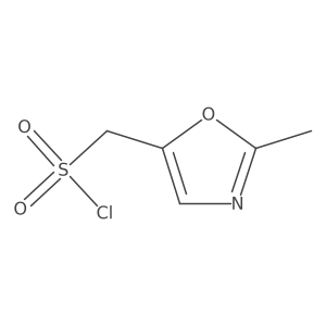 (2-Methyl-1,3-oxazol-5-yl)methanesulfonyl chloride Structure