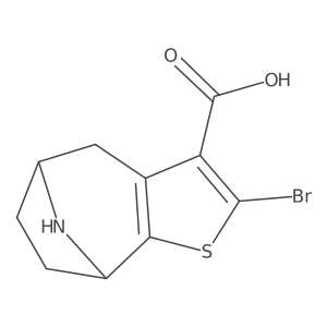 4-Bromo-3-thia-11-azatricyclo[6.2.1.0,2,6]undeca-2(6),4-diene-5-carboxylic acid Structure