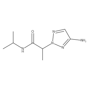 2-(4-amino-2H-1,2,3-triazol-2-yl)-N-(propan-2-yl)propanamide Structure