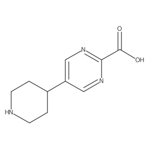 5-(Piperidin-4-yl)pyrimidine-2-carboxylic acid结构式