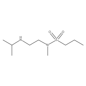 N-methyl-N-{2-[(propan-2-yl)amino]ethyl}propane-1-sulfonamide结构式