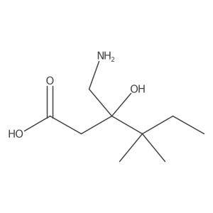 3-(Aminomethyl)-3-hydroxy-4,4-dimethylhexanoic acid Structure