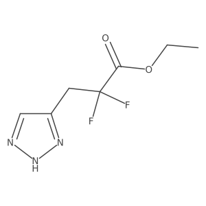 ethyl 2,2-difluoro-3-(1H-1,2,3-triazol-4-yl)propanoate Structure