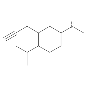 N-methyl-3-(prop-2-yn-1-yl)-4-(propan-2-yl)cyclohexan-1-amine结构式