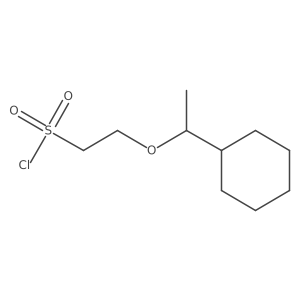 2-(1-Cyclohexylethoxy)ethane-1-sulfonyl chloride Structure