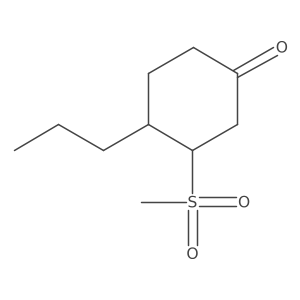 3-Methanesulfonyl-4-propylcyclohexan-1-one Structure