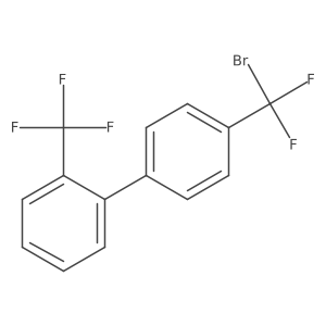 1-[4-(Bromodifluoromethyl)phenyl]-2-(trifluoromethyl)benzene结构式