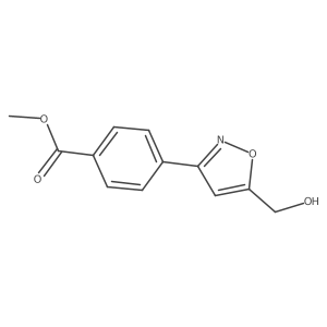 Methyl 4-[5-(hydroxymethyl)-3-isoxazolyl]benzoate Structure