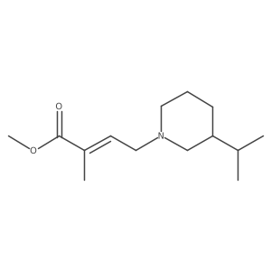 Methyl 2-methyl-4-[3-(propan-2-yl)piperidin-1-yl]but-2-enoate Structure