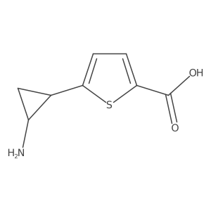 5-(2-Aminocyclopropyl)thiophene-2-carboxylic acid Structure