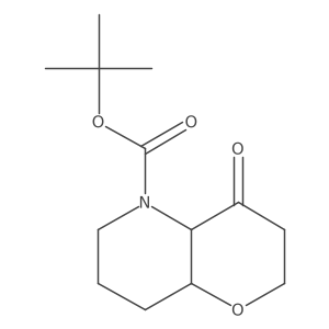 tert-butyl 4-oxo-octahydro-2H-pyrano[3,2-b]pyridine-5-carboxylate结构式