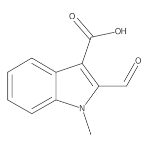 2-formyl-1-methyl-1H-indole-3-carboxylic acid Structure
