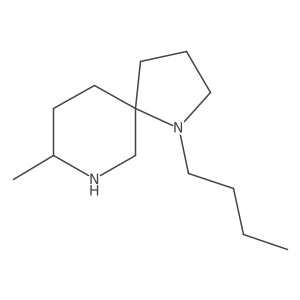 1-Butyl-8-methyl-1,7-diazaspiro[4.5]decane结构式