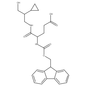 4-[(2-cyclopropyl-3-hydroxypropyl)carbamoyl]-4-({[(9H-fluoren-9-yl)methoxy]carbonyl}amino)butanoic acid Structure
