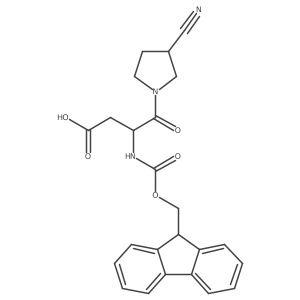 4-(3-cyanopyrrolidin-1-yl)-3-({[(9H-fluoren-9-yl)methoxy]carbonyl}amino)-4-oxobutanoic acid Structure