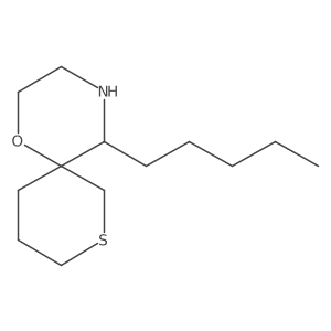 5-Pentyl-1-oxa-8-thia-4-azaspiro[5.5]undecane结构式