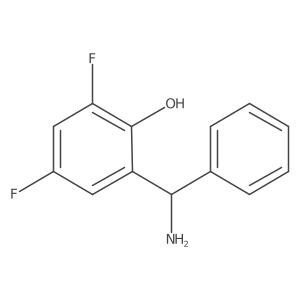 2-[Amino(phenyl)methyl]-4,6-difluorophenol结构式