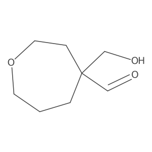 4-(Hydroxymethyl)oxepane-4-carbaldehyde Structure