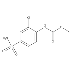 methyl N-(2-chloro-4-sulfamoylphenyl)carbamate结构式