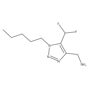 [5-(difluoromethyl)-1-pentyl-1H-1,2,3-triazol-4-yl]methanamine结构式