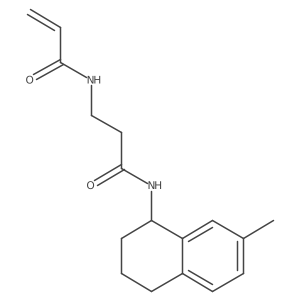 N-[(1R)-7-Methyl-1,2,3,4-tetrahydronaphthalen-1-yl]-3-(prop-2-enoylamino)propanamide Structure