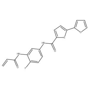N-[4-fluoro-3-(prop-2-enamido)phenyl]-5-(furan-2-yl)thiophene-2-carboxamide Structure